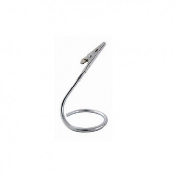 PEANA PORTA ETIQUETA ESPIRAL CON CLIP ALIGATOR ACERO INOXIDABLE - 10,2 CM
