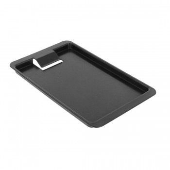 BANDEJA NEGRA CON CLIP PARA CUENTAS - 20x12x1 CM