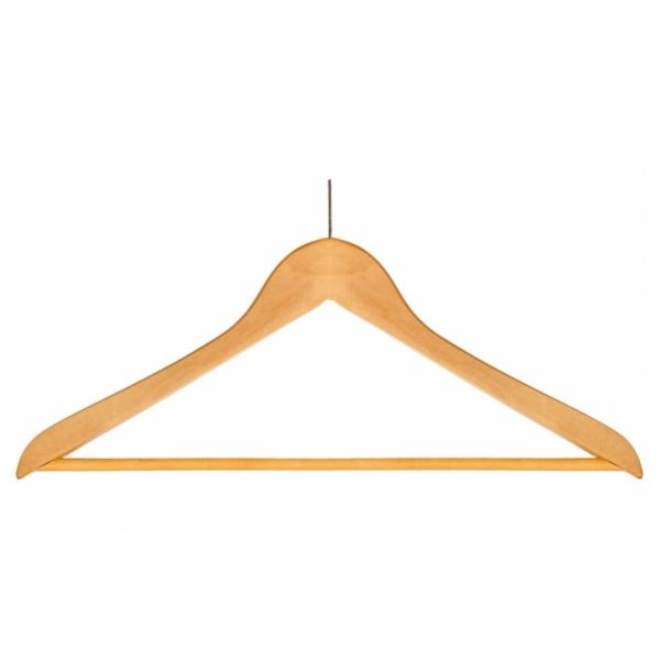 PERCHA ANTIRROBO DE MADERA  DE HAYA PARA HOTEL