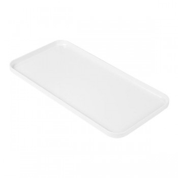 BANDEJA RECTANGULAR BLANCA PARA PRODUCTOS DE ACOGIDA - 11,5x23 CM