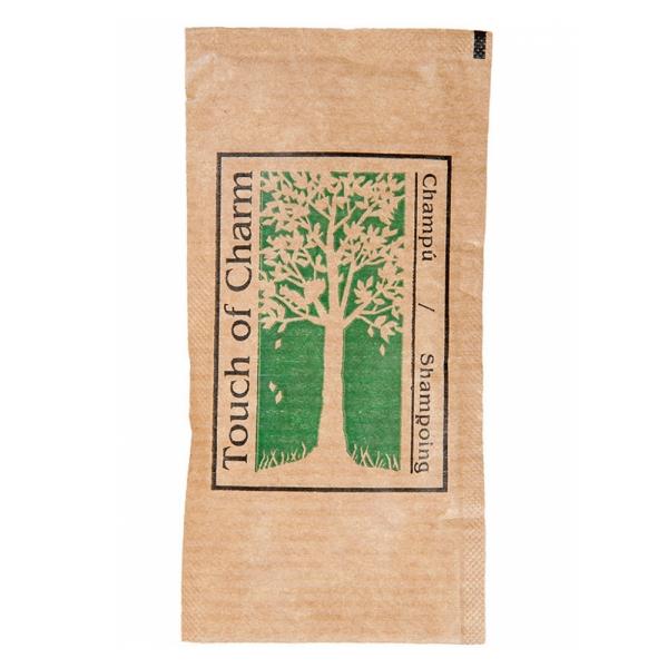 SOBRE DE CHAMPÚ PAPEL KRAFT TOUCH OF CHARM - 10 ML