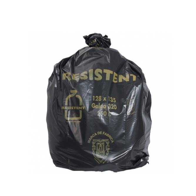 ROLLO DE 10 BOLSA DE BASURA NEGRAS DE GRAN RESITENCIA - 240 L