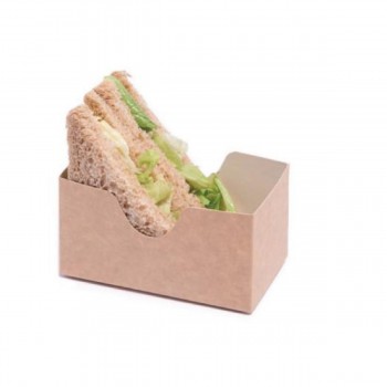 CAJA KRAFT PARA SANDWICH - 12x6x7 CM