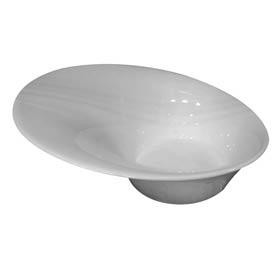 BOL FORMA IRREGULAR PORCELANA BLANCA - 20 CM