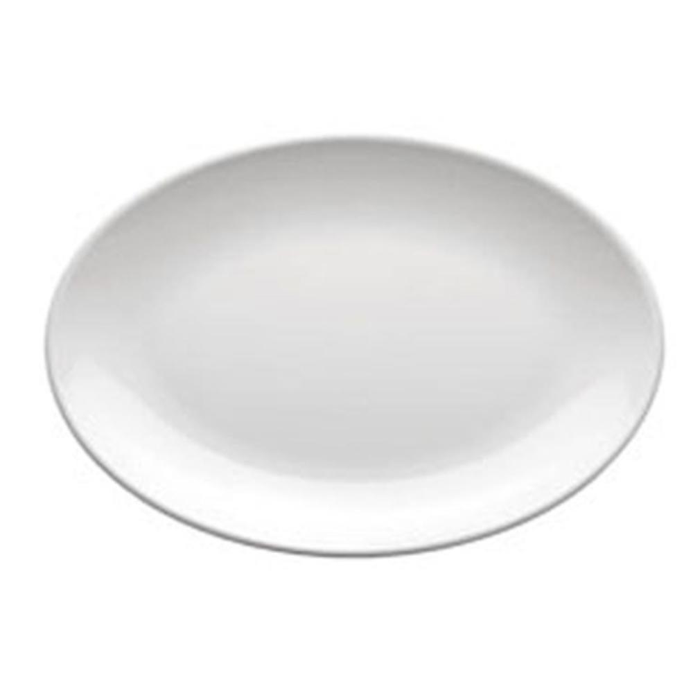 BANDEJA OVAL BLANCA DE MELAMINA - 23x16 CM