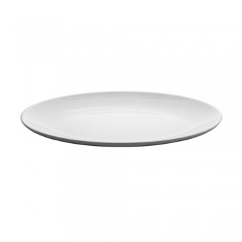 BANDEJA OVAL BLANCA DE MELAMINA - 23x16 CM