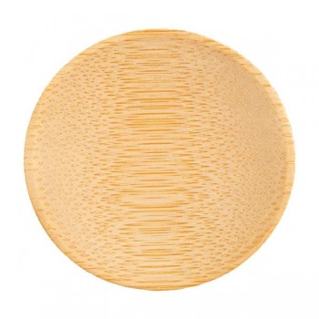 PLATO DE BAMBÚ ACABADO NATURAL - 6 CM