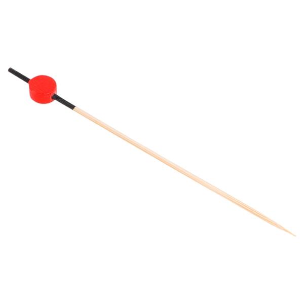 PICK PINCHITO DE BAMBÚ CON BOLA ROJA - 12 CM