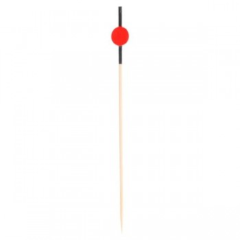 PICK PINCHITO DE BAMBÚ CON BOLA ROJA - 12 CM
