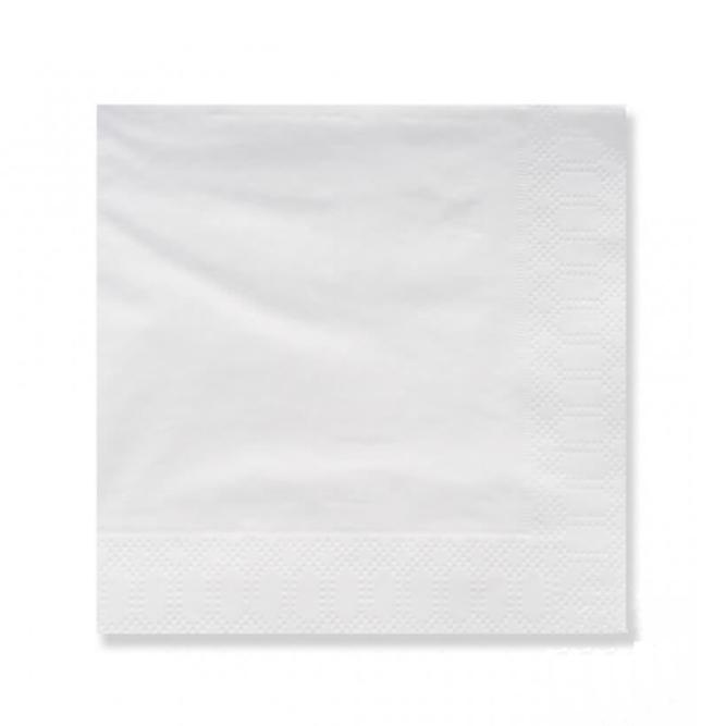 SERVILLETA BLANCA DOBLE CAPA - 40x40 CM (2400 Unidades)