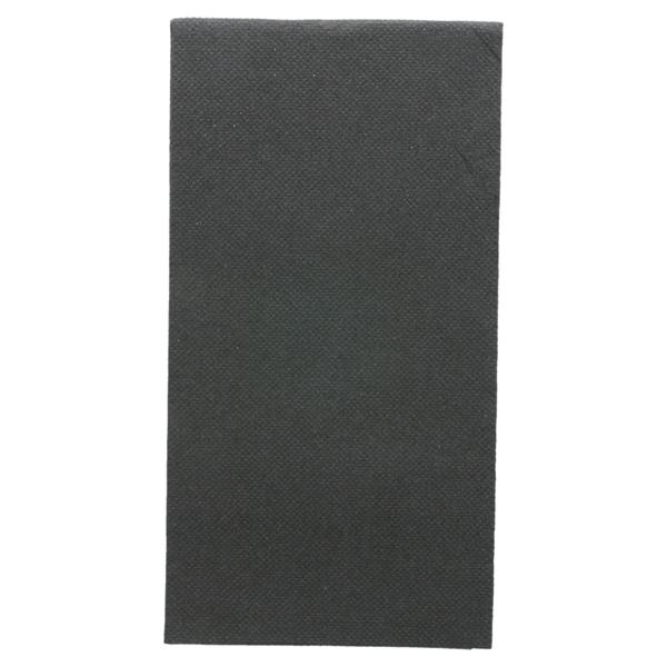 SERVILLETA DOBLE PUNTO PLEGADO 1/8 NEGRA - 40x40 CM (1200 Unidades)