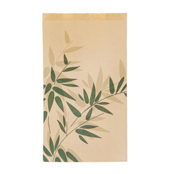 BOLSA KRAFT BOLLERÍA FEEL GREEN - 26+8x35 CM (250 Unidades)