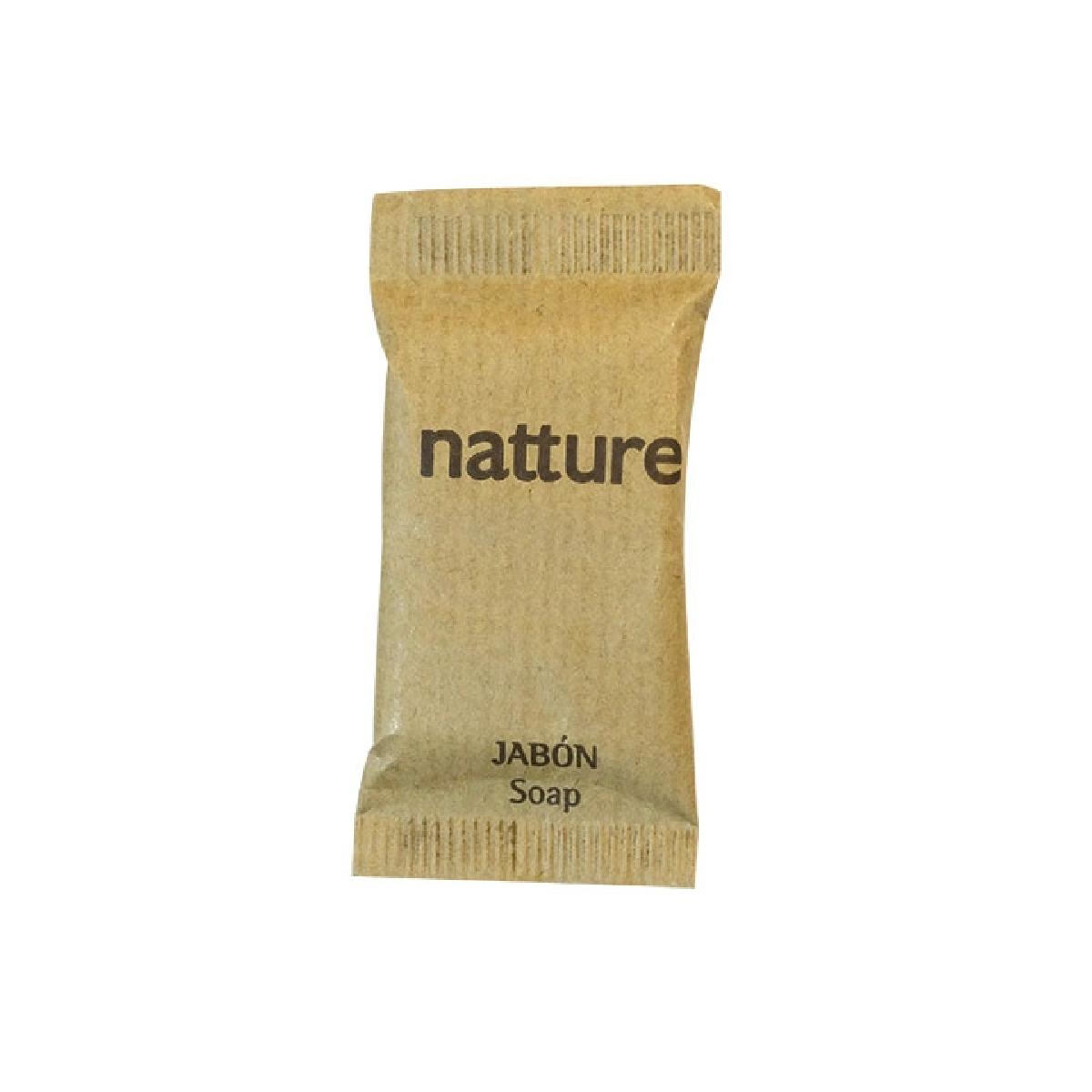 PASTILLA DE JABÓN ENVUELTA PARA HOTEL NATTURE KRAFT (500 Unidades)