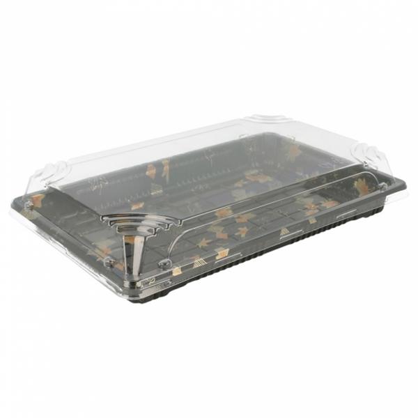 COMBO DE BARQUITA Y TAPA PARA SUSHI - 24x14,7 CM (600 Unidades)