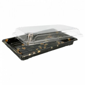 COMBO DE BARQUITA Y TAPA PARA SUSHI - 24x14,7 CM