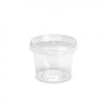 TARRINA TRANSPARENTE CON CIERRE DE SEGURIDAD - 275 ML