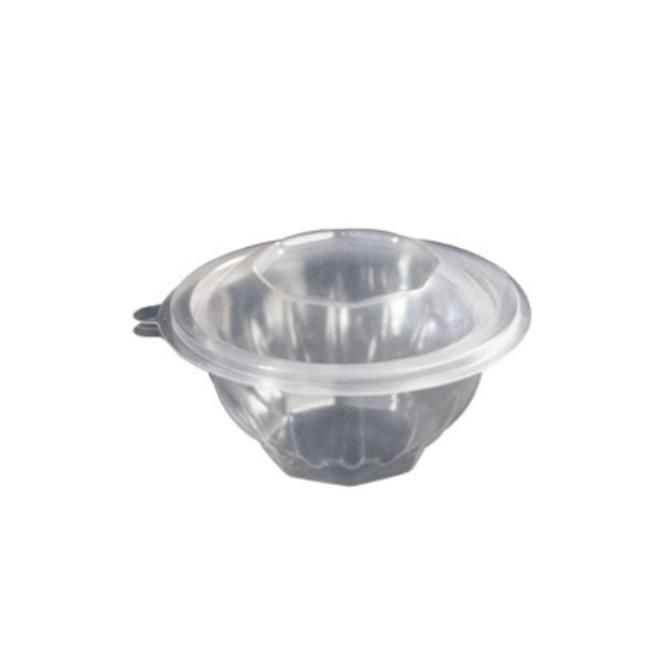 ENVASE REDONDO CON TAPA BISAGRA - 250 ML (300 Unidades)