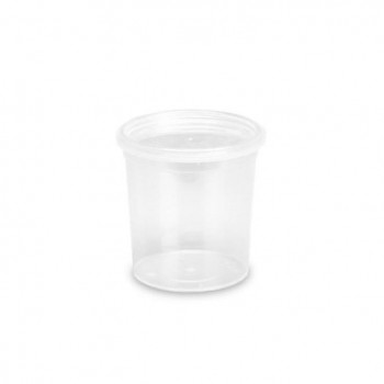 TARRINA TRANSPARENTE CON CIERRE DE SEGURIDAD - 155 ML