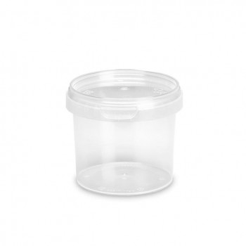 TARRINA TRANSPARENTE CON CIERRE DE SEGURIDAD - 365 ML