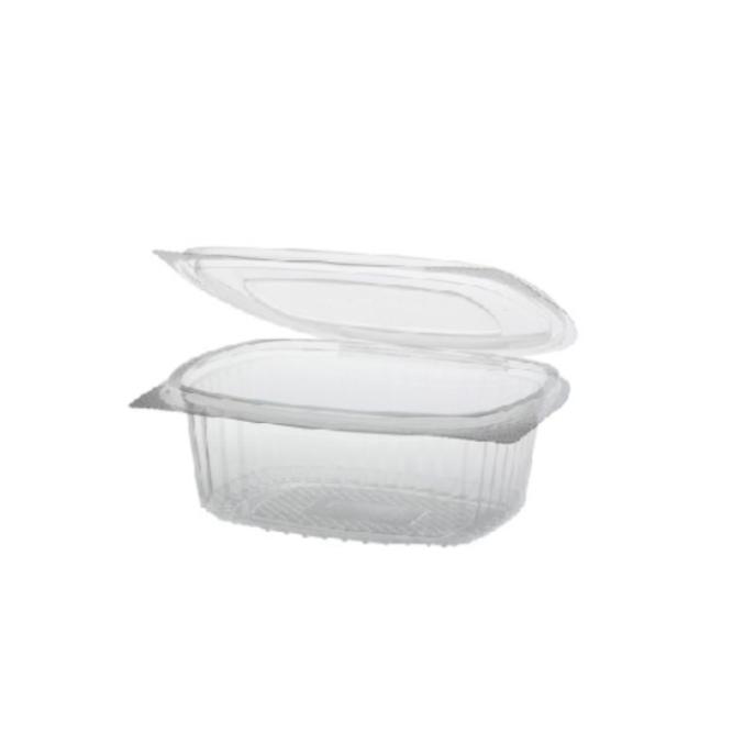 ENVASE TRASNPARENTE CON TAPA DE BISAGRA - 500 ML (600 Unidades)