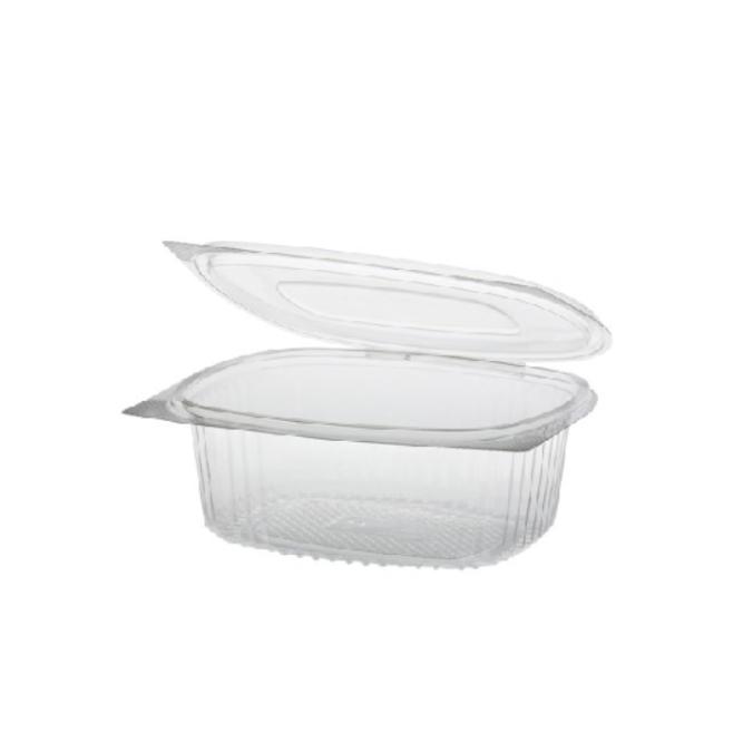 ENVASE TRANSPARENTE CON TAPA DE BISAGRA - 750 ML (300 Unidades)