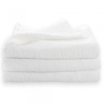 TOALLA DE BAÑO BLANCA DE ALGODÓN - 100x150 CM