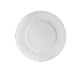 PLATO LLANO DE PORCELANA BLANCA - 25 CM