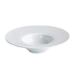 PLATO DE RISOTTO DE PORCELANA BLANCA COLECCIÓN BORDEAUX - 20x5 CM