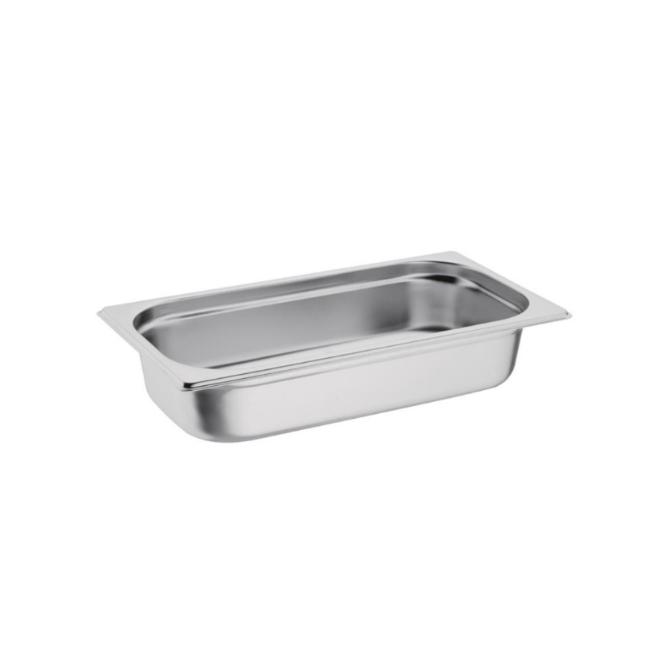 CUBETA GASTRONORM ACERO INOXIDABLE MARCA VOGUE GN1/3 - 2,50 L
