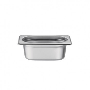 CUBETA GASTRONORM ACERO INOXIDABLE MARCA VOGUE GN1/9 - 0,8 L