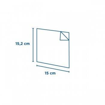 BOLSA BLANCA ANTIGRASA LAMINADA ABIERTA 2 LADOS - 15x15,2 CM