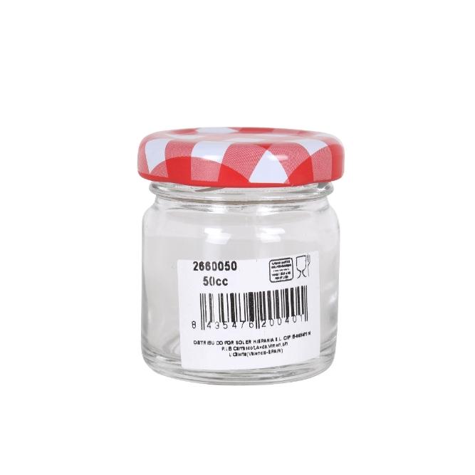 BOTE DE VIDRIO MULTIUSOS ALIMENTOS Y CONDIMENTOS MARCA MEDITERRÁNEO - 50 ML