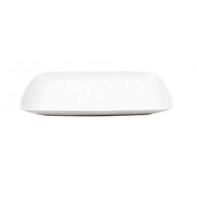 BANDEJA DE PORCELANA BLANCA COLECCIÓN KENIA - 32,5x22,5x3 CM