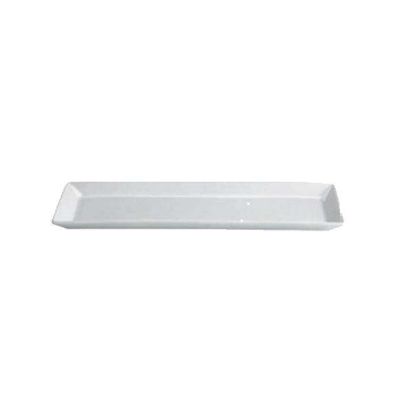 BANDEJA DE PORCELANA BLANCA COLECCIÓN MING - 23,5x12x2 CM