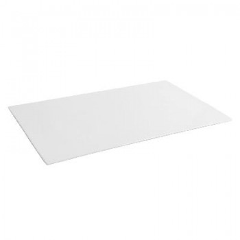 BANDEJA PLANA DE PORCELANA BLANCA - 53x32,5x1,3 CM