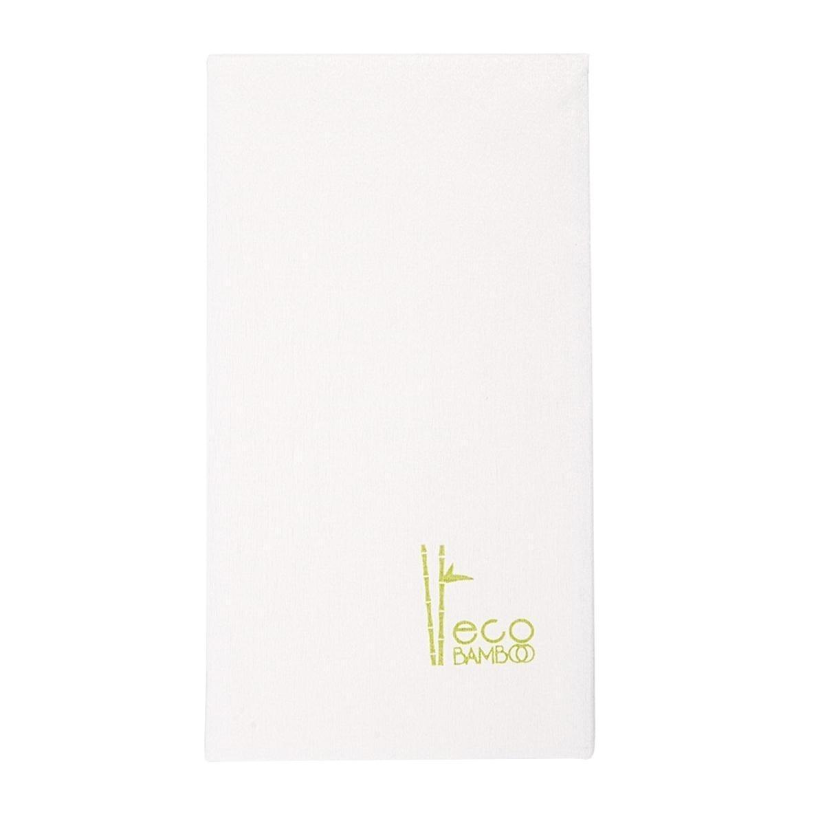 SERVILLETA BLANCA CANGURO 1/8 ECO-BAMBÚ COMPOSTABLE - 40x40 CM