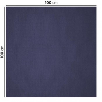 MANTEL ANETO PLEGADO M AZUL MARINO - 1x1 M