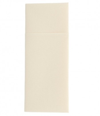 SERVILLETA MARFÍL DOBLADO CANGURO AIRLAID COTTON - 33x40 CM