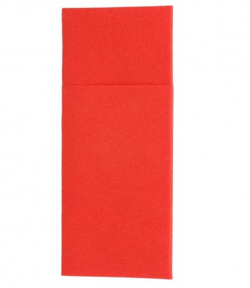 SERVILLETA ROJA PLEGADO CANGURO AIRLAID - 33x40 CM