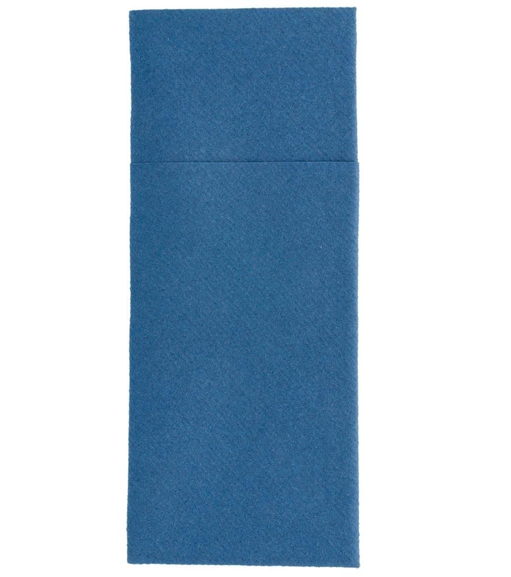SERVILLETA AIRLAID AZUL MARINO DOBLADO CANGURO - 33x40 CM
