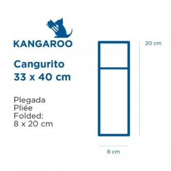 SERVILLETA AIRLAID CON PLEGADO CANGURO DRY COTTON MANDARINA  - 33x40 CM