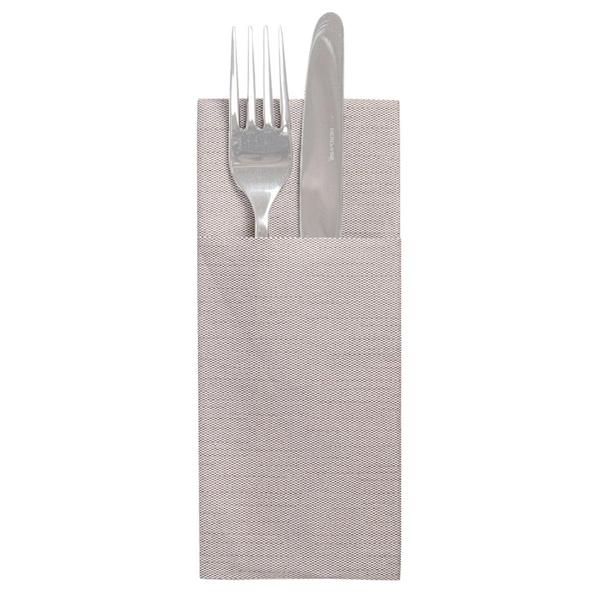 SERVILLETA LIKE LINEN FORMATO CANGURO CHOCOLATE - 33x40 CM