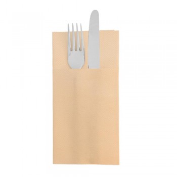 SERVILLETA ECOLABEL DOBLE PUNTO PLEGADO CANGURO - 40x40 CM