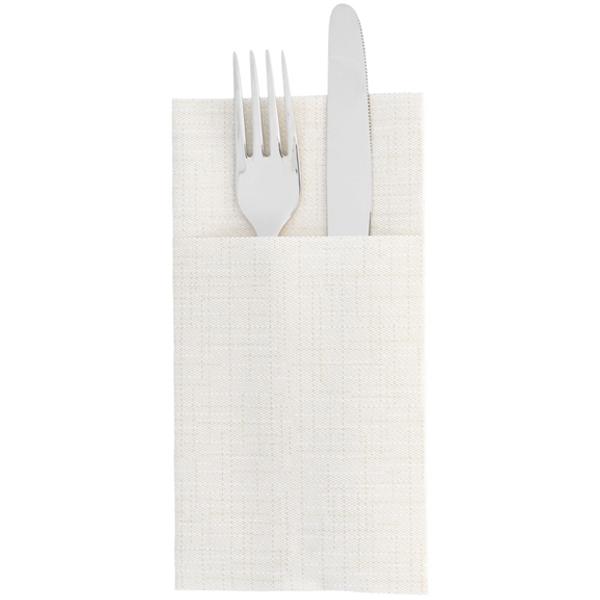 SERVILLETA MARFÍL PLEGADO CANGURO AIRLAID COTTON - 40x40 CM