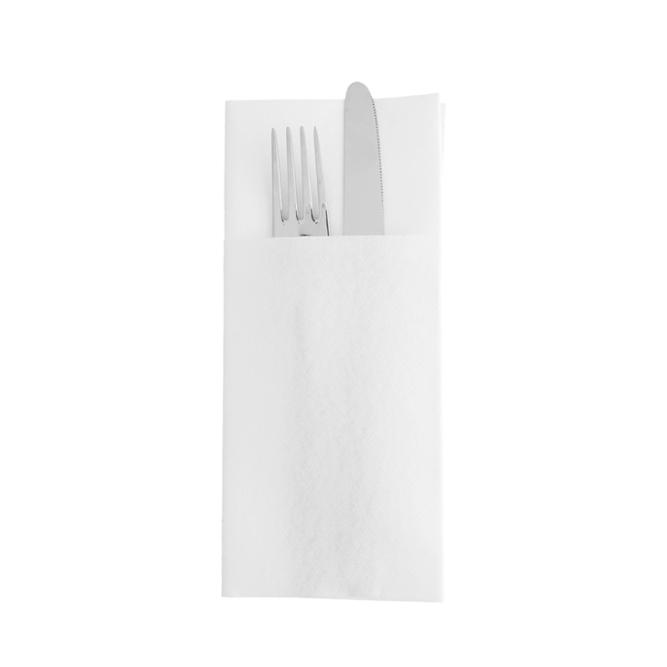 SERVILLETA BLANCA PLEGADO CANGURO GAMA AIRLAID - 45x45 CM (720 Unidades)