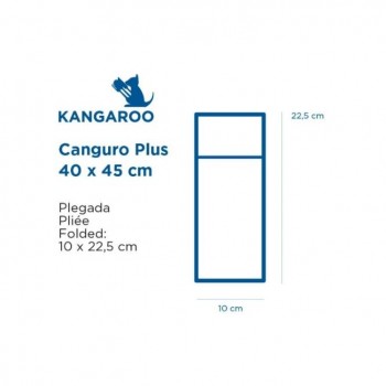 SERVILLETA BLANCA PLEGADO CANGURO GAMA AIRLAID - 45x45 CM