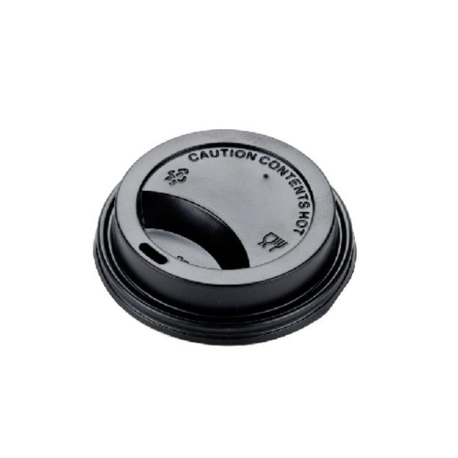 TAPA TO GO NEGRA PARA VASO DE CAFÉ - 8 CM