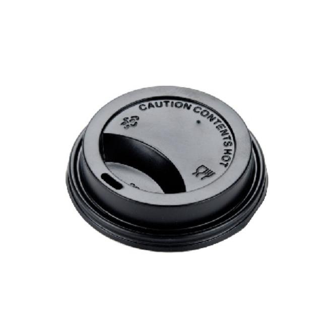 TAPA TO GO NEGRA PARA VASO DE CAFÉ - 7,2 CM