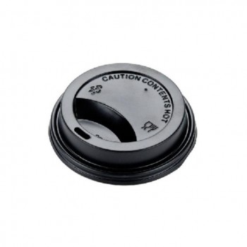TAPA TO GO NEGRA PARA VASO DE CAFÉ - 7,2 CM