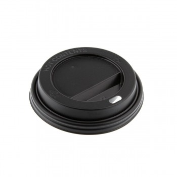 TAPA CLÁSICA NEGRA PARA VASO DE CAFÉ - 7 CM